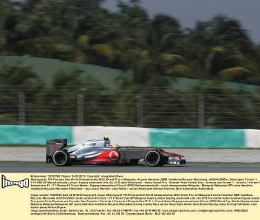 Motorsports: FIA Formula One World Championship 2012, Grand Prix of Malaysia, 4 Lewis Hamilton (GBR, Vodafone McLaren Mercedes), xHOCHxZWEIx