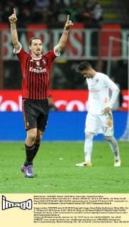 Zlatan Ibrahimovic Milan nach dem 2-1 - Milano, 24 3 2012 - Serie A 2011 2012 - AC Milan Vs AS Roma andreaxstaccioli