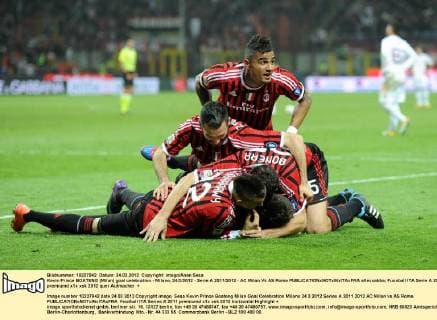 Kevin Prince BOATENG (Milan) goal celebration - Milano, 24 3 2012 - Serie A 2011 2012 - AC Milan Vs AS Roma allexsabba