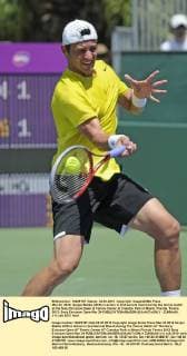 Mar 24, 2012; Sergei Bubka (UKR) in action in 2nd second round during the tennis match at the Sony Ericsson Open at Tennis Center at Crandon Park in Miami, Florida. Tennis 2012: Sony Ericsson Open Mar 24 - ZUMAc04