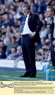 Football -Premier League- West Bromwich Albion vs. Newcastle United- West Brom manager Roy Hodgson grimaces at his sides efforts at The Hawthorns 