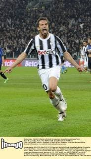 Serie A - Juventus Turin - Inter Mailand 2:0 - Jubel Alessandro Del Piero 