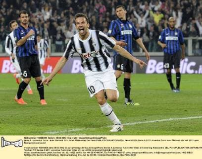 Serie A - Juventus Turin - Inter Mailand 2:0 - Jubel Alessandro Del Piero 