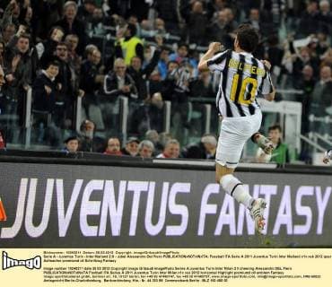 Serie A - Juventus Turin - Inter Mailand 2:0 - Jubel Alessandro Del Piero 