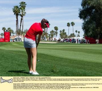 March 29, 2012 - Rancho Mirage, California, U.S. - SANDRA GAL of Germany in action during the first round of Kraft Nabisco Championship held Westin Mission Hills Country Club. LPGA Golf Damen Golf 2012 - Kraft Nabisco Championship - First Round - ZUMAx54