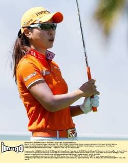 March 29, 2012 - Rancho Mirage, California, U.S. - HEE YOUNG PARK of South Korea in action during the first round of Kraft Nabisco Championship held Westin Mission Hills Country Club. LPGA Golf Damen Golf 2012 - Kraft Nabisco Championship - First Round - ZUMAx54