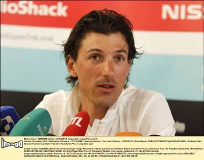 Fabian Cancellara (SUI Radioshack Nissan) CYCLISME: Pressekonferenz, Tour des Flandres - 30 03 2012 xPhotoNewsx 