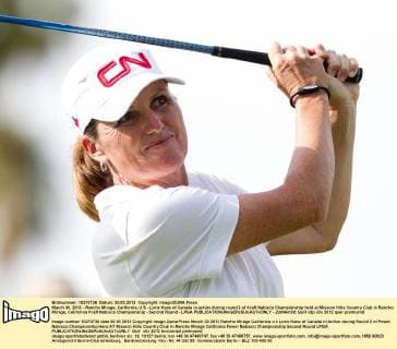 March 30, 2012 - Rancho Mirage, California, U.S - Lorie Kane of Canada in action during round 2 of Kraft Nabisco Championship held at Mission Hills Country Club in Rancho Mirage, California Kraft Nabisco Championship - Second Round - LPGA - ZUMAm30