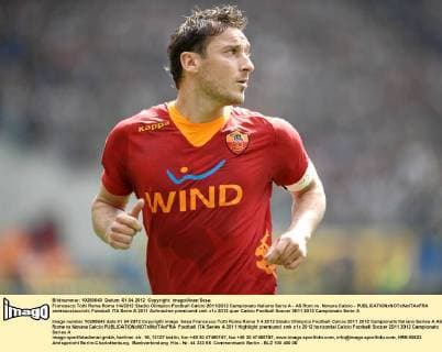 Francesco Totti Roma Roma 1 4 2012 Stadio Olimpico Football Calcio 2011 2012 Campionato Italiano Serie A - AS Rom vs. Novara Calcio - andreaxstaccioli