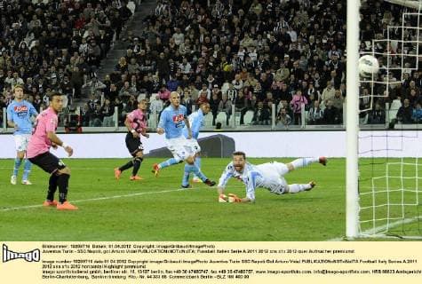 Juventus Turin - SSC Napoli, gol Arturo Vidal 