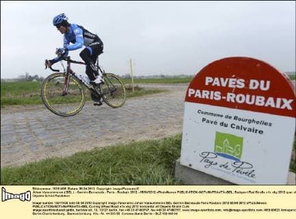 Johan Vansummeren ( BEL ) - Garmin-Barracuda - Paris - Roubaix 2012 - 05 04 2012 xPhotoNewsx 