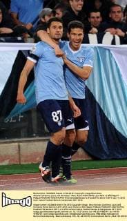 Antonio Candreva Lazio und Hernanes - Rom, Serie A 2011 2012 Lazio Rom vs SSC Napoli - AntoniettaxBaldassarre