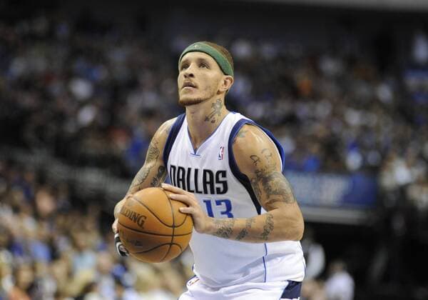 April 06, 2012: Dallas Mavericks shootingguard Delonte West 13 during an NBA Basketball Herren USA game between the Portland Trail Blazers and the Dallas Mavericks at the American Airlines Center in Dallas, TX 99-97 NBA Basketball Herren USA 2012: Trail Blazers vs Mavericks APR 06 - ZUMAcp2
