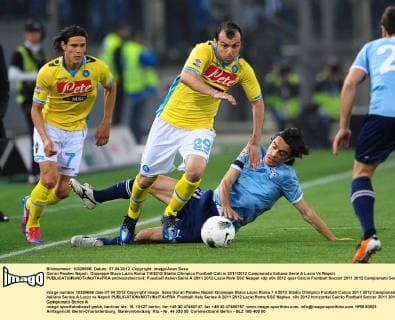 Goran Pandev Napoli, Giuseppe Biava Lazio Roma 7 4 2012 Stadio Olimpico Football Calcio 2011 2012 Campionato Italiano Serie A Lazio Vs Napoli andreaxstaccioli