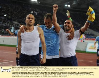 Tommaso Rocchi, Stefan Radu e Cristian Brocchi - Rom, Serie A 2011 2012 Lazio Rom vs SSC Napoli - AntoniettaxBaldassarre