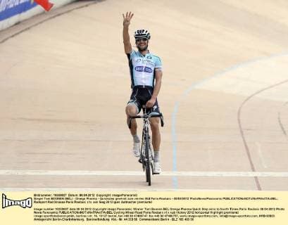 Sieger Tom BOONEN (BEL) - Omega Pharma - Quickstep gewinnt zum vierten Mal Paris-Roubaix - 08 04 2012 PhotoNews Panoramic 