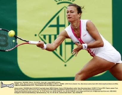 TENNIS - WTA, Barcelona Ladies Open BARCELONA,SPANIEN,10.APR.12 - TENNIS - WTA Tennis Damen Tour, Barcelona Ladies Open 2012. Bild zeigt Iryna Bremond (FRA). 