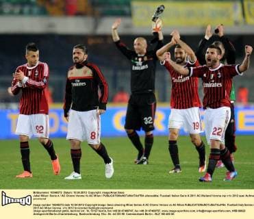 Jubel Milan Serie A AC Chievo Verona Vs AC Milan allexsabba