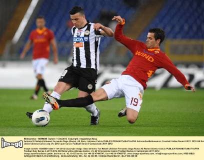 Antonio Di Natale (Udinese) Fernando Gago (Roma), AS Rom - Udinese Calcio AntoniettaxBaldassarre