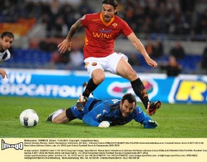 Daniel Osvado (Roma), Samir Handanovic (Udinese), AS Rom - Udinese Calcio AntoniettaxBaldassarre