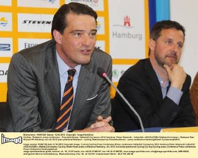 Cycling - Radsport: press conference - Pressekonferenz, Vattenfall Cyclassics 2012 Hamburg, Pieter Wasmuth - Vattenfall, xHOCHxZWEIx xMaltexChristiansx