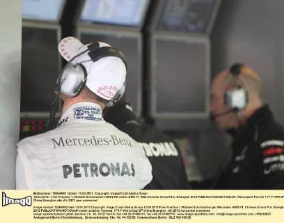 13.04.2012 - Free Practice 1, Michael Schumacher (GER) Mercedes AMG F1 W03 Chinese Grand Prix, Shanghai 2012 