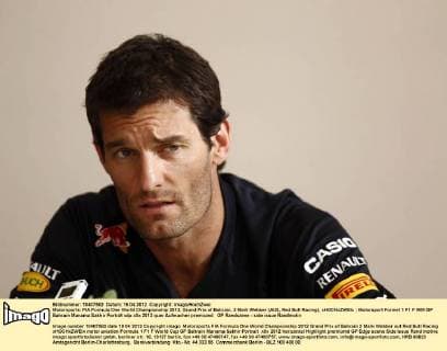 Motorsports: FIA Formula One World Championship 2012, Grand Prix of Bahrain, 2 Mark Webber (AUS, Red Bull Racing), xHOCHxZWEIx