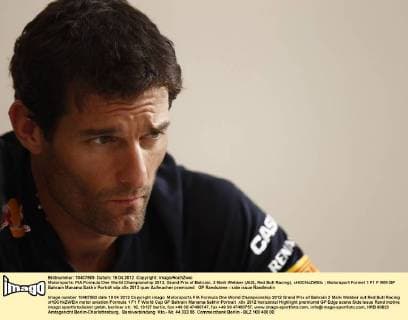 Motorsports: FIA Formula One World Championship 2012, Grand Prix of Bahrain, 2 Mark Webber (AUS, Red Bull Racing), xHOCHxZWEIx