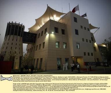 Motorsports: FIA Formula One World Championship 2012, Grand Prix of Bahrain, Paddock at night xHOCHxZWEIx