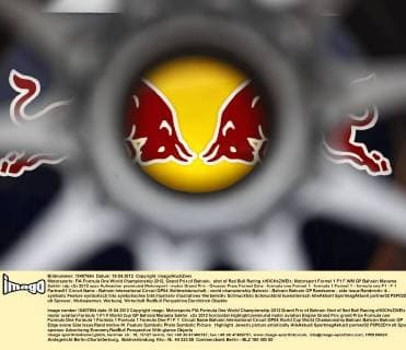 Motorsports: FIA Formula One World Championship 2012, Grand Prix of Bahrain, shot of Red Bull Racing xHOCHxZWEIx