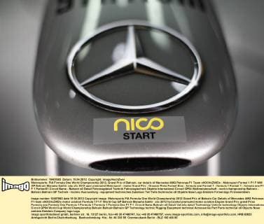 Motorsports: FIA Formula One World Championship 2012, Grand Prix of Bahrain, car details of Mercedes AMG Petronas F1 Team xHOCHxZWEIx