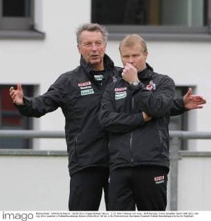 1.FC Köln Training von links: Rolf Herings, Frank Schaefer Sport