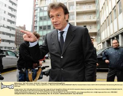 Milano 20 04 2012 - Versammlung, Tagung Lega Serie A; Massimo Cellino 