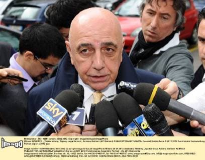 Milano 20 04 2012 - Versammlung, Tagung Lega Serie A; Adriano Galliani (AC Mailand) 