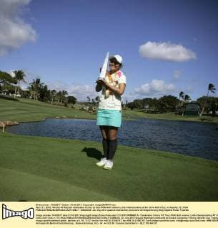 April 21, 2012: Winner Ai Miazato celebrates victory at the LPGA Golf Damen Lotte Championship at Ko Olina Golf Club, in Kapolei, HI LPGA - ZUMAc04