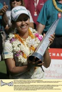 April 21, 2012: Winner Ai Miazato celebrates victory at the LPGA Golf Damen Lotte Championship at Ko Olina Golf Club, in Kapolei, HI LPGA - ZUMAc04