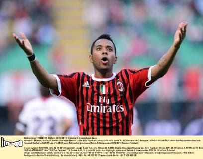 Robinho Milano 22 4 2012 Stadio Giuseppe Meazza - San Siro Football Calcio 2011 2012 Serie A; AC Mailand - FC Bologna. andreaxstaccioli