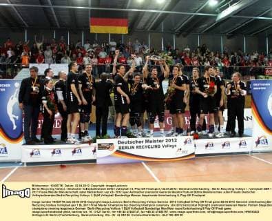 Berlin Recycling Volleys - Deutscher Volleyballmeister 2012 Volleyball 5. Play-Off Finalspiel 22.04.2012 Generali Unterhaching - Berlin Recycling Volleys