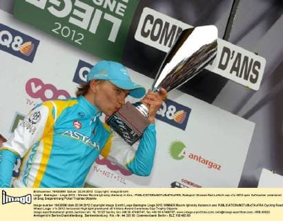 Liege - Bastogne - Liege 2012 - Winner Maxim Iglinsky (Astana) in Ans - 