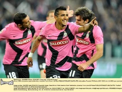 Arturo VIDAL (Juventus) goal celebration, Juventus Turin (Juve) - AS Rom allexsabba