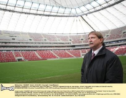 ANDRZEJ SZARMACH ( POLAND EURO UEFA FOOTBALL ) - OFFICIAL PRESENTATION OF THE MODEL TICKET FOR EURO 2012  20120423CSMT8015