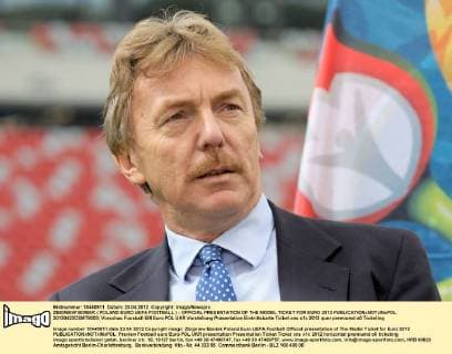 ZBIGNIEW BONIEK ( POLAND EURO UEFA FOOTBALL ) - OFFICIAL PRESENTATION OF THE MODEL TICKET FOR EURO 2012  20120423CSMT8003