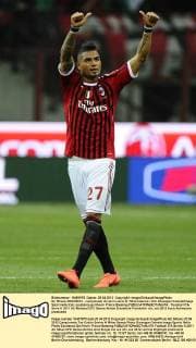 Gc Milano 25 04 2012 - campionato di calcio serie A Milan-Genoa foto Giuseppe Celeste Image Sport nella foto: esultanza gol Kevin Prince Boateng 