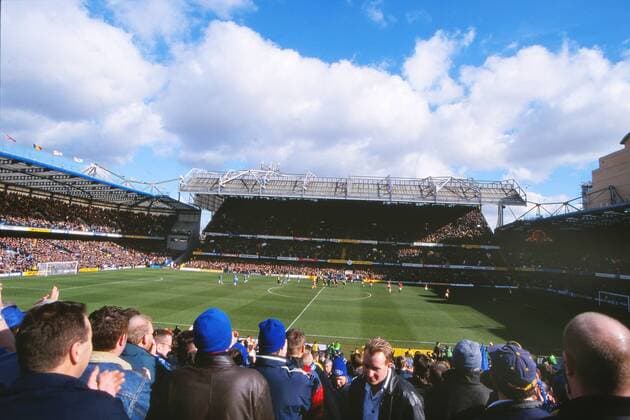 Football : Chelsea FC s new East Stand Stamford Bridge football ground . 28 02 1998. 