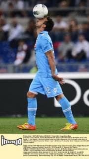 Ezequiel Lavezzi Napoli - Roma 28 4 2012 Stadio Olimpico Football Calcio 2011 2012 Serie A AS Roma Vs SSC Napoli andreaxstaccioli