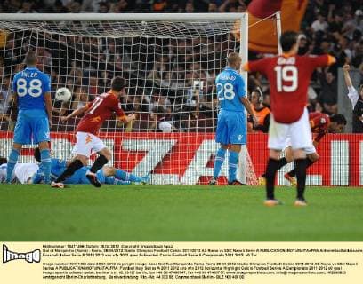 Gol di Marquinho (Roma) - Roma, 28 04 2012 Stadio Olimpico Football Calcio 2011 2012 AS Roma vs SSC Napoli Serie A AntoniettaxBaldassarre