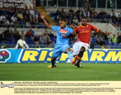 Gol di Fabio Simplicio (Roma) - Roma, 28 04 2012 Stadio Olimpico Football Calcio 2011 2012 AS Roma vs SSC Napoli Serie A AntoniettaxBaldassarre