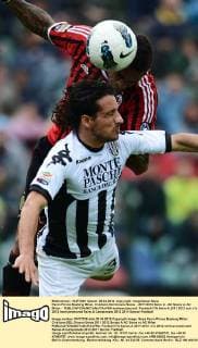 Kevin Prince Boateng Milan, Cristiano Del Grosso Siena - 2011 2012 Serie A - AC Siena vs AC Milan - andreaxstaccioli