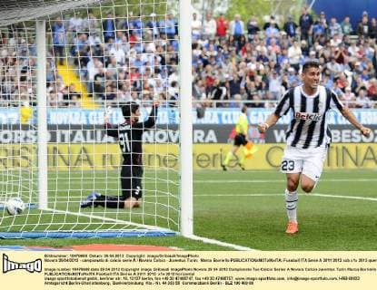 Novara 29 04 2012 - campionato di calcio serie A Novara Calcio - Juventus Turin; Marco Borriello 