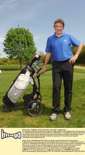 Der ehemalige Fussball-Profi Rainer Schütterle ( GER ) anläßlich des Golfturnieres im Rahmen der 11. IooGreen Unesco Golf Charity am 30.04.12 in Heddesheim.
